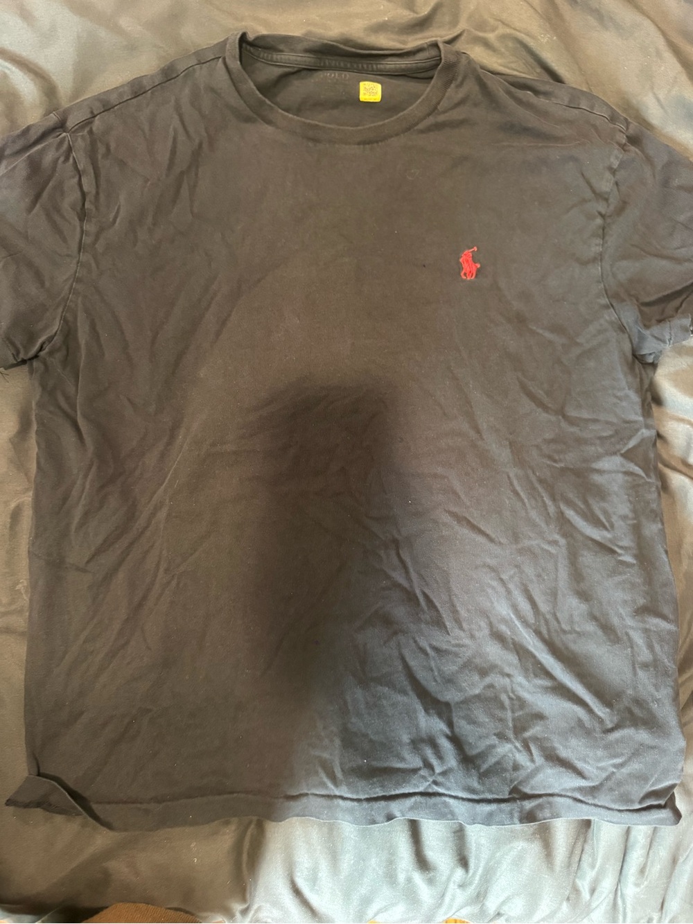 Polo by Ralph Lauren Black Tee with Yellow Tag